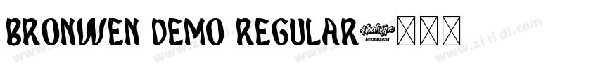 Bronwen DEMO Regular字体转换